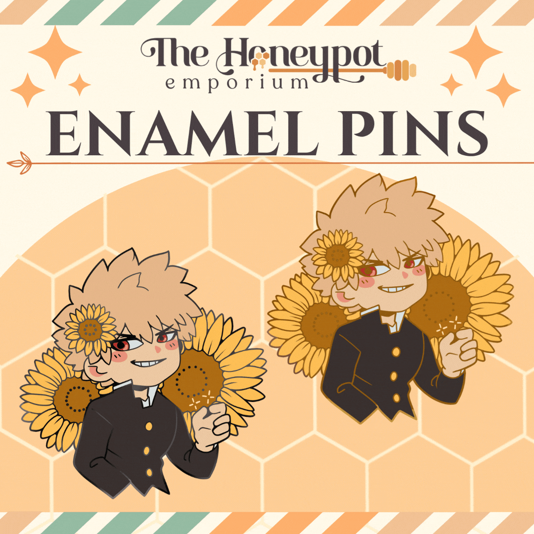 KiriBaku Hug Pin | The Honeypot Emporium KiriBaku Hug Pin | The Honeypot Emporium